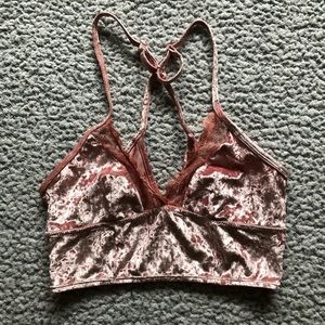 Velvet Bralette Top